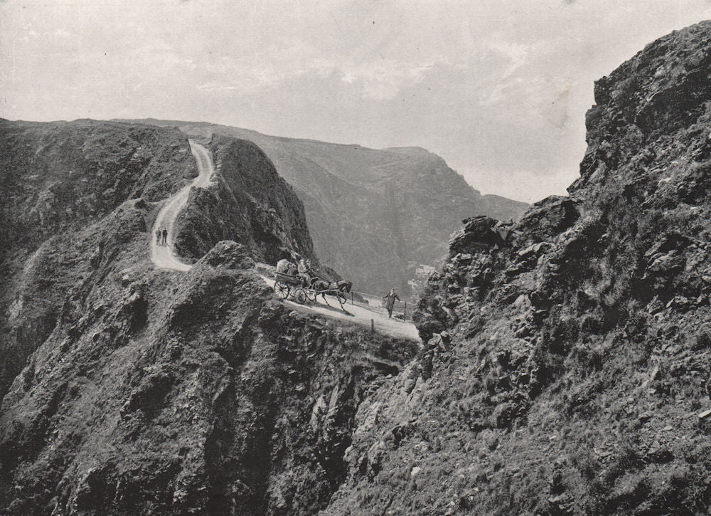 SARK. The Coupee. Channel Islands 1900 old antique vintage print picture
